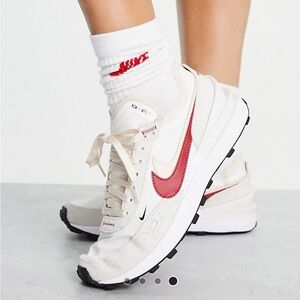 Nike Waffle One Women's Sneakers in Red & Cream size 6.5 like new